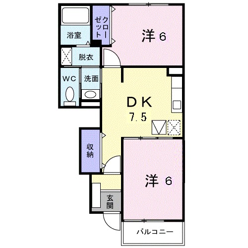 マックス　ビューティー　Ｂ 間取り図