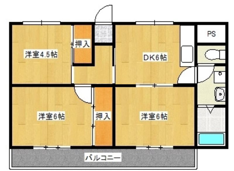 リバーサイド薫風 間取り図