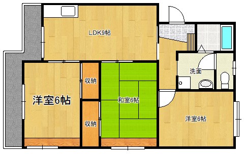 サンテラス大村Ⅰ 間取り図