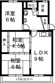 コーポ三幸 間取り図