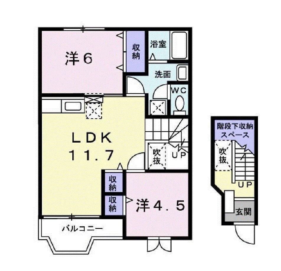 ＴＥＡ　ＳＴＡＬＫ　Ａ 間取り図