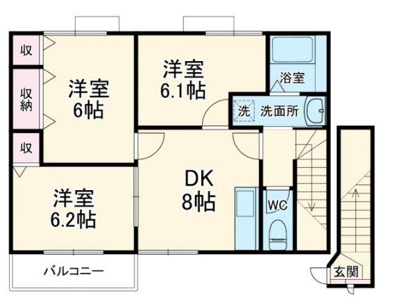 ベルオール 205号室 間取り