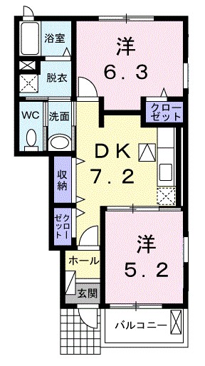 アイディル・ハイム 間取り図