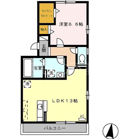 サニーコート　B棟 間取り