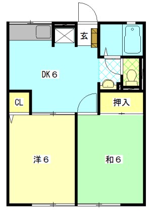 ペニーレイン 101号室 間取り