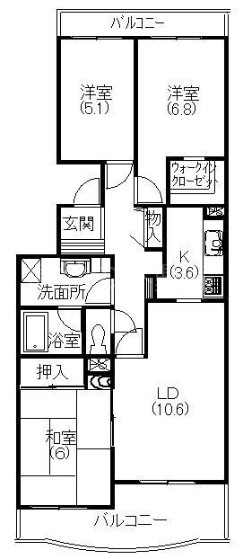 ドルチェ広沢 間取り図