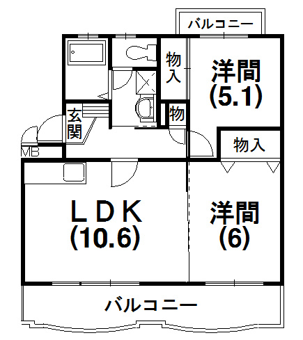 アムゼ楊子２１ 間取り図