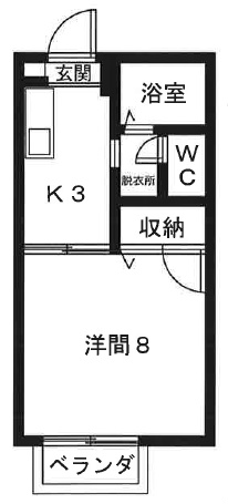 コーポ皐 間取り図