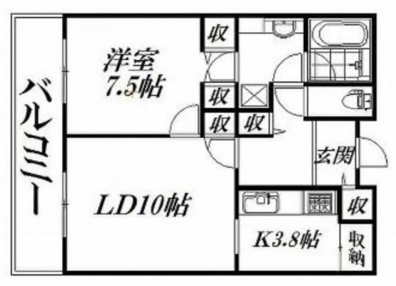 浜松D’ｓタワー 1302号室 間取り