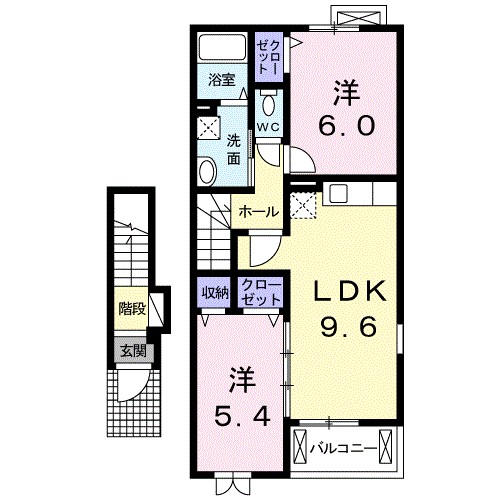 フルールＡ 間取り図