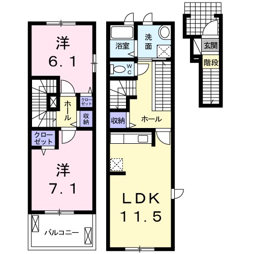 ラブリーみしま 間取り図