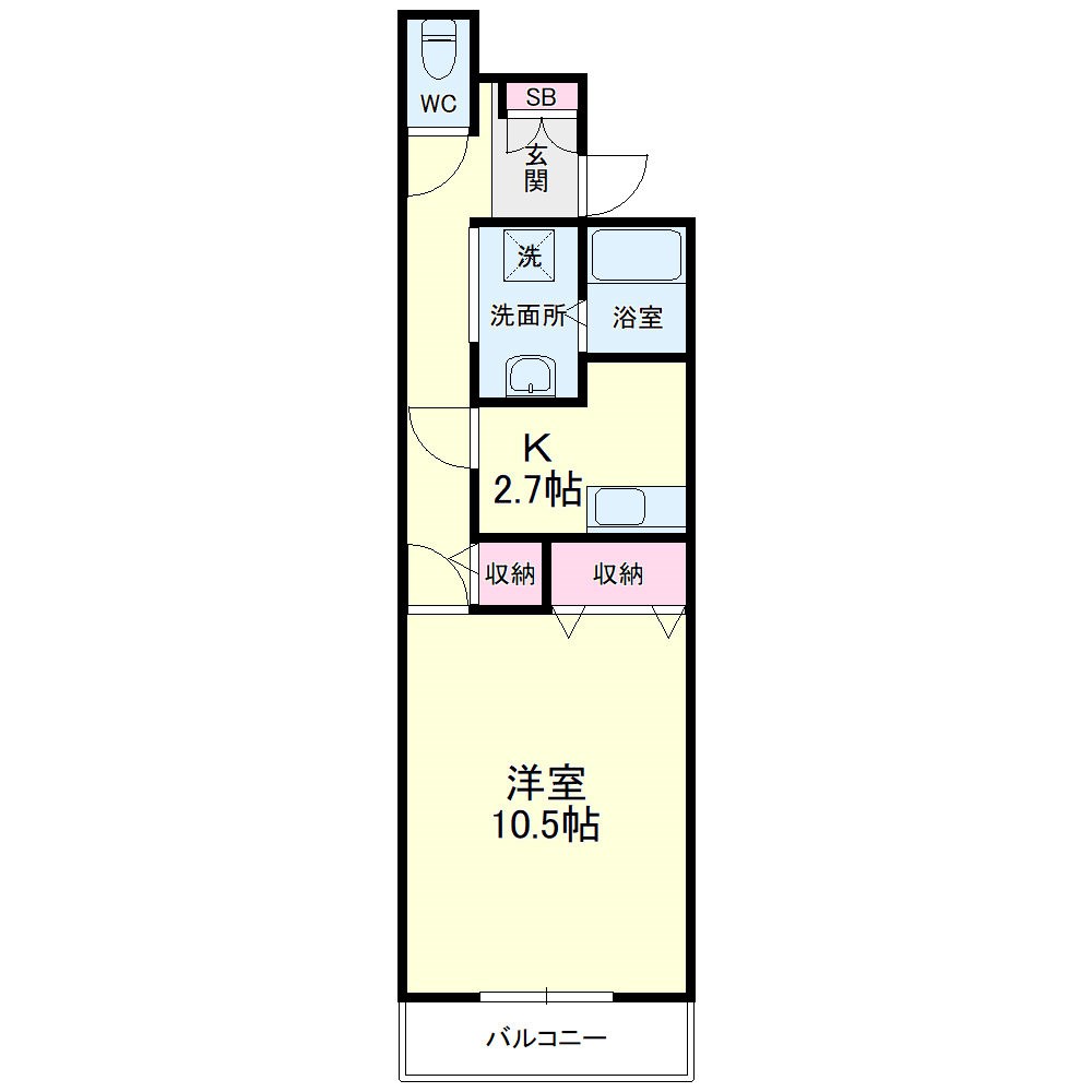 ゆず板屋 502号室 間取り