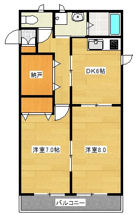 シティハイム香 間取り図