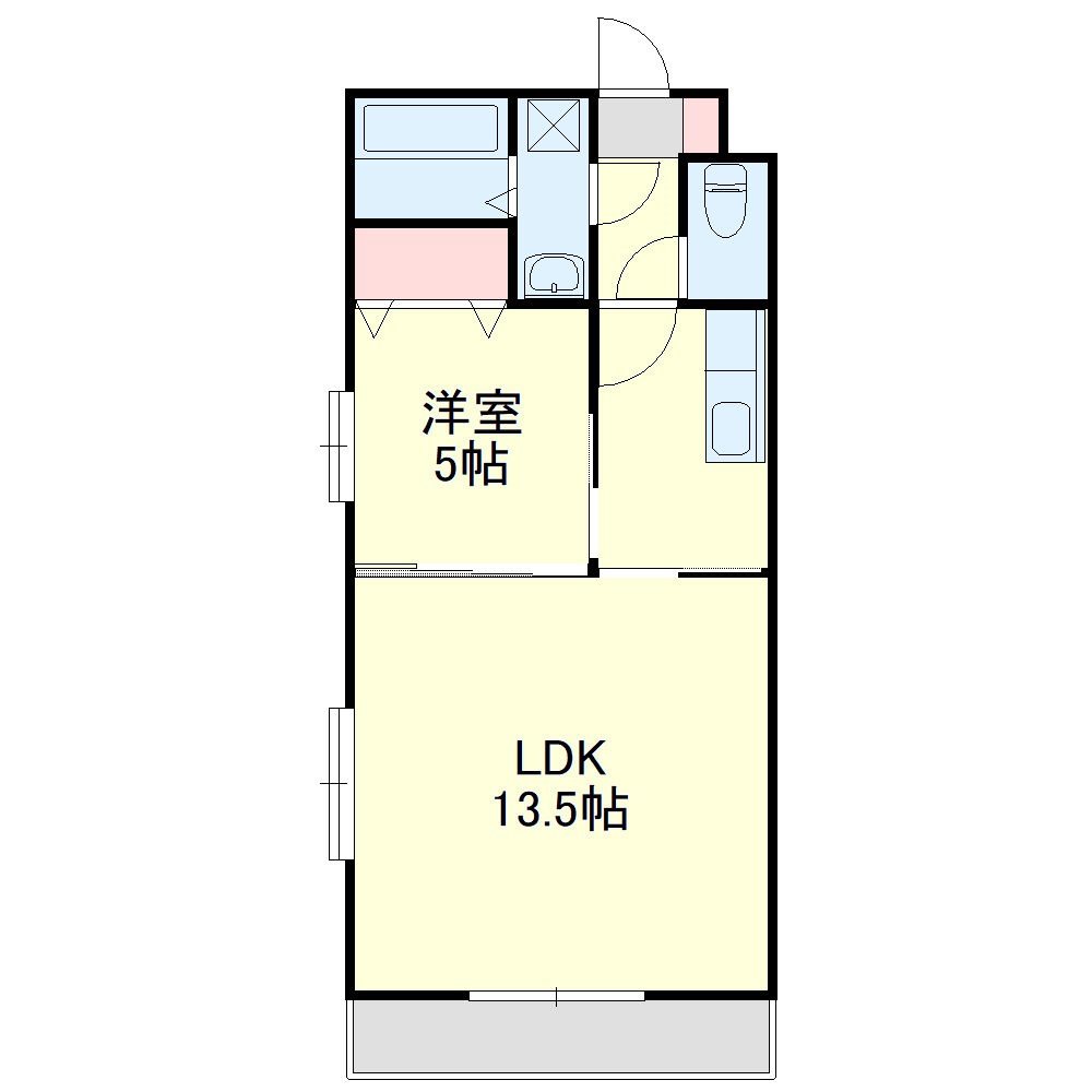 SunRise六番館（サンライズロクバンカン） 間取り図