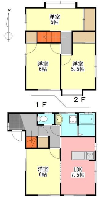 金原様貸戸建三和 間取り図