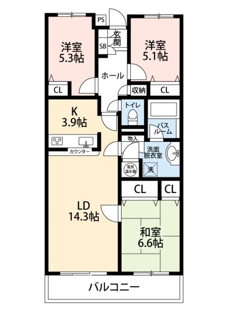 アーバンライフ曳馬I 間取り図