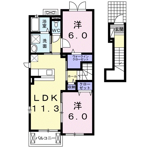 ルミエール三方原Ⅰ 間取り図