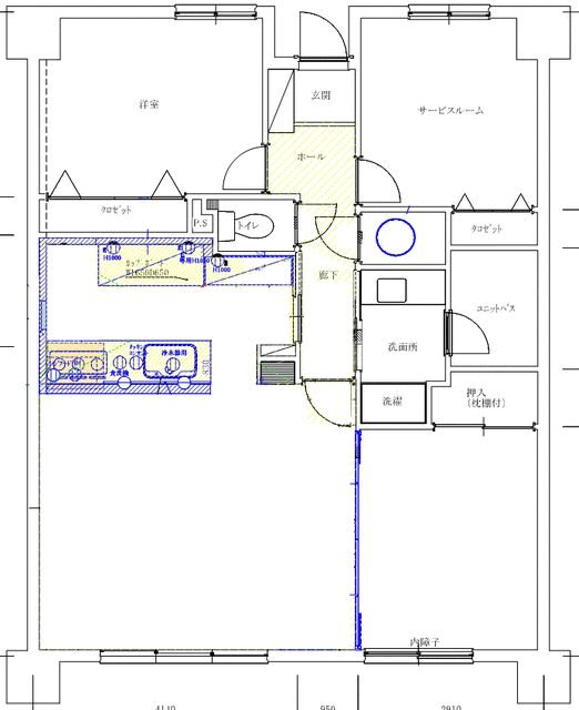 ブライトタウン浅田 602号室 間取り