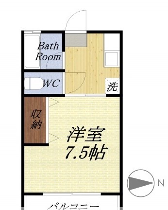 コーポ十字路 間取り図