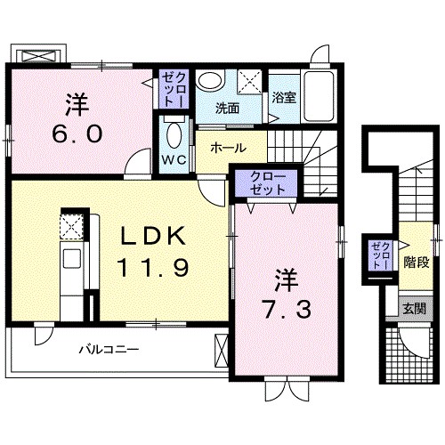 エクシード　広沢 間取り図