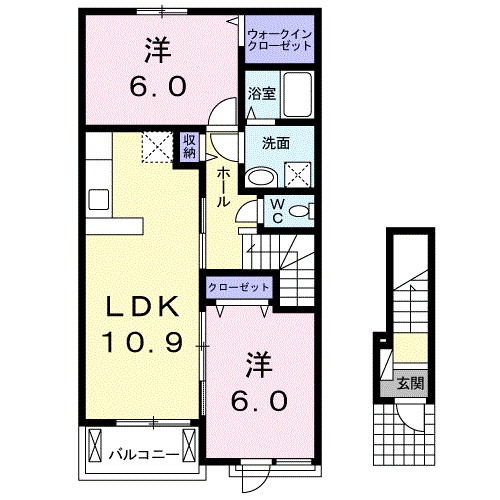 ユーフォリア　Ｂ 間取り図