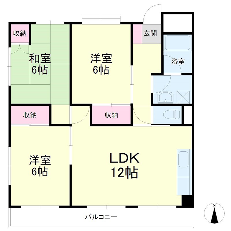 トキワメゾン 間取り図