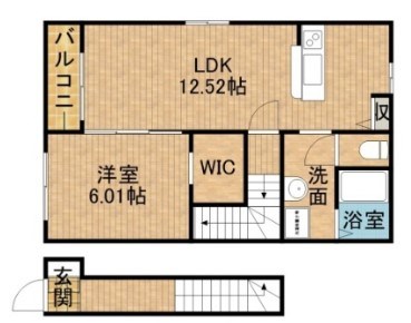 AFC RESIDENCE 見付A 間取り図