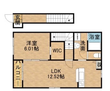 AFC RESIDENCE 見付A 間取り図