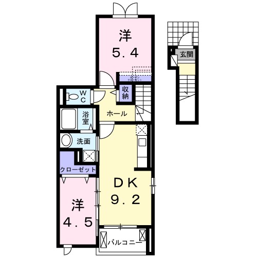 ラフレシール三島Ⅱ 間取り図