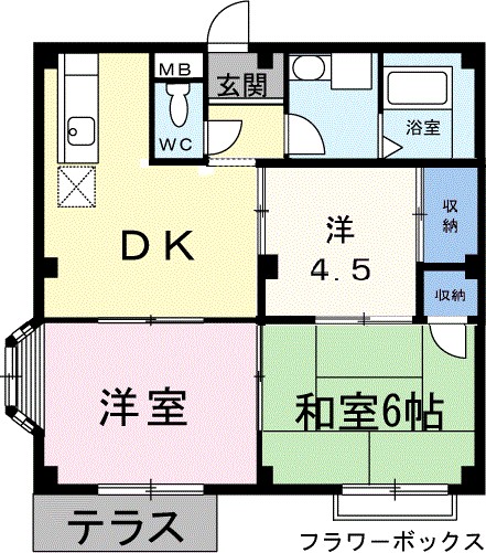 サニーハイツ 間取り図