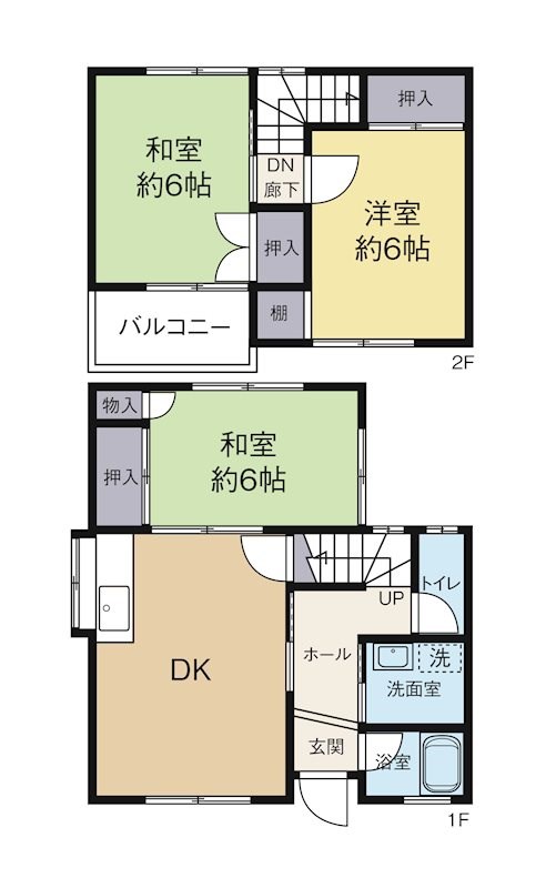 佐鳴台テラスハウス 間取り図