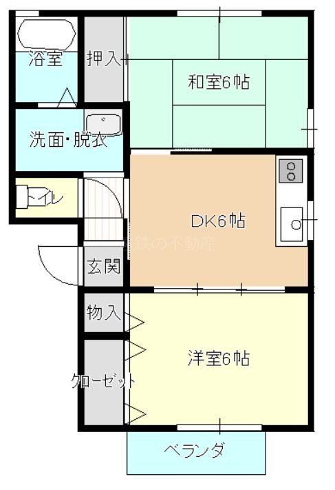 フラフィ 202号室 間取り