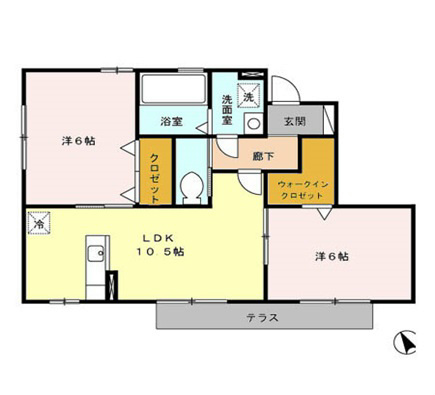 カモミール山手 間取り図