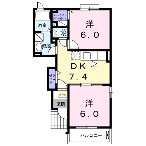 ベル小池Ⅱ 101号室 間取り