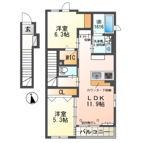 グランベルハウスＡ 間取り図