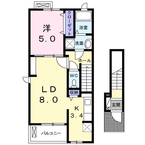 エルハイツロード 間取り図