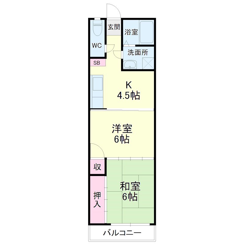 ユーバK 間取り図