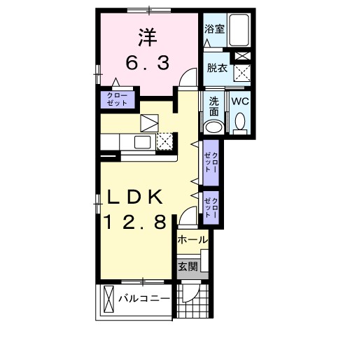 パルテ・カナーレⅠ 間取り図