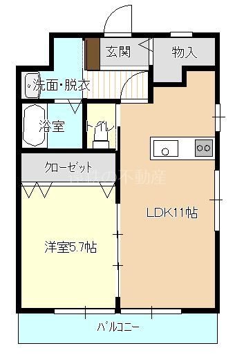 サンプランタン 401号室 間取り