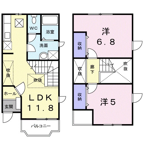 ブルーツイン 間取り図