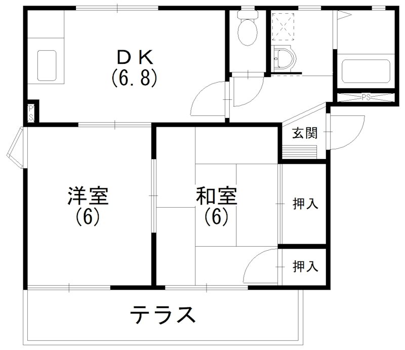 フレグランスラミA 間取り図