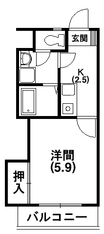 ホワイトコーポⅠ 間取り図