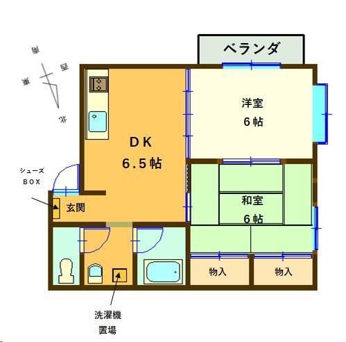 サンフラワーC 間取り図