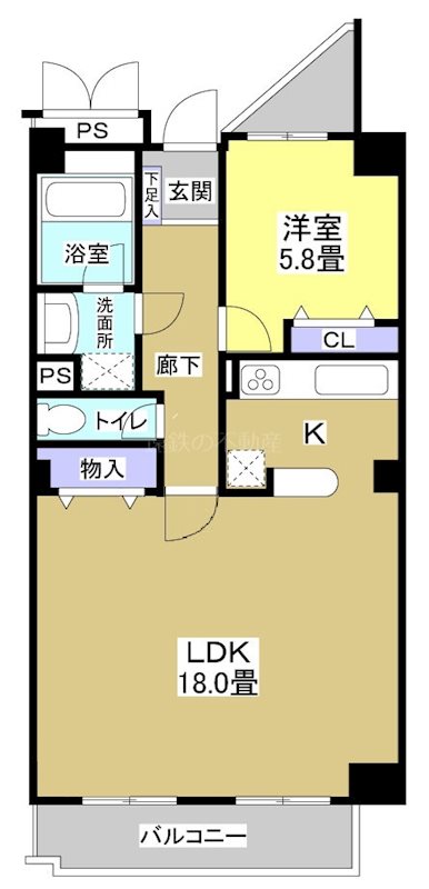 佐鳴湖パークタウンサウス（南館） 間取り図