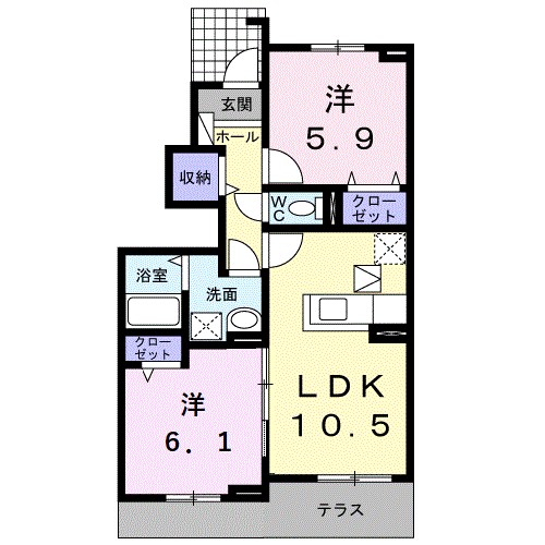 コッティメイＡ 間取り図