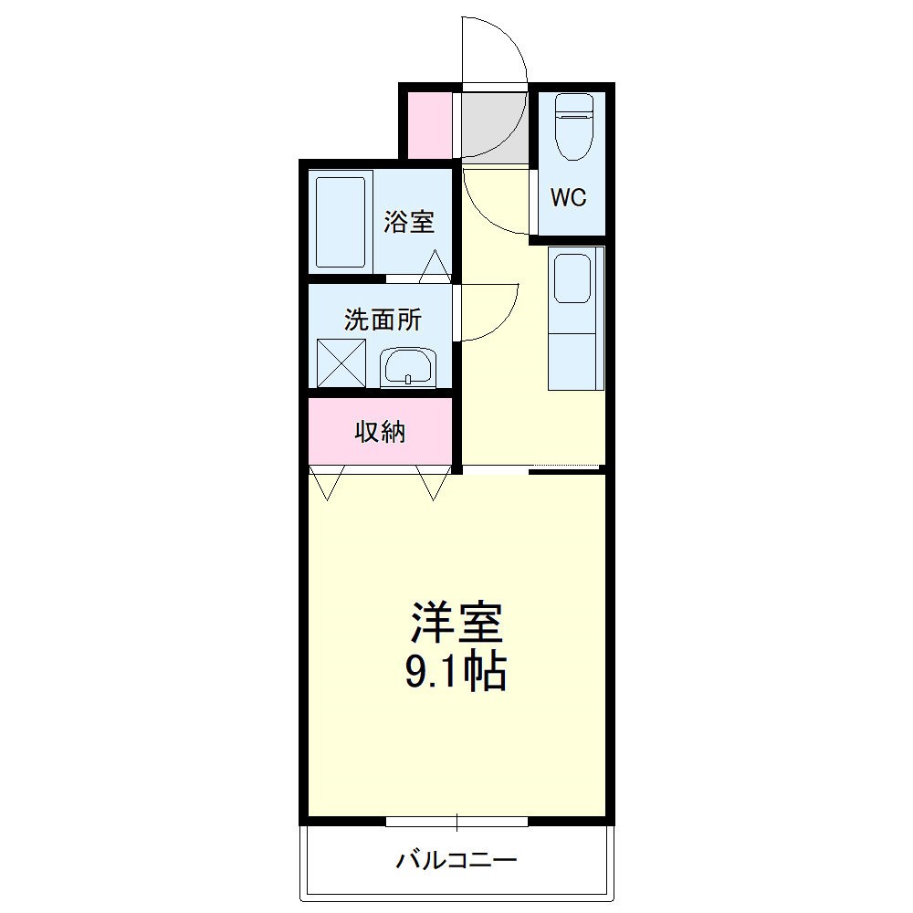 野中第6マンション 間取り図