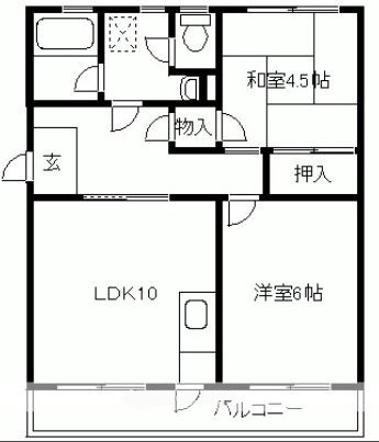 川原マンション 間取り図