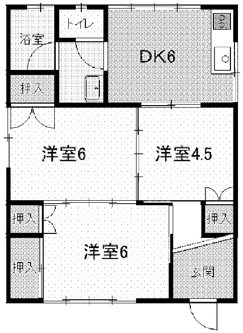 小池町鈴木様貸家 間取り図