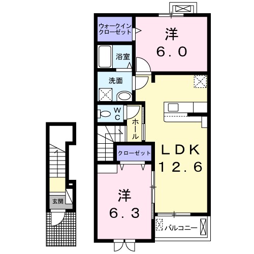 リス・ブランⅢ 間取り図