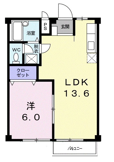 シティハイツおおすみＢ 間取り図